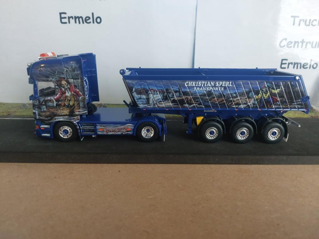 Christian Sperl Scania R-Serie Topline met Meiller kipoplegg, Hobby en Vrije tijd, Modelauto's | 1:50, Ophalen of Verzenden, Nieuw