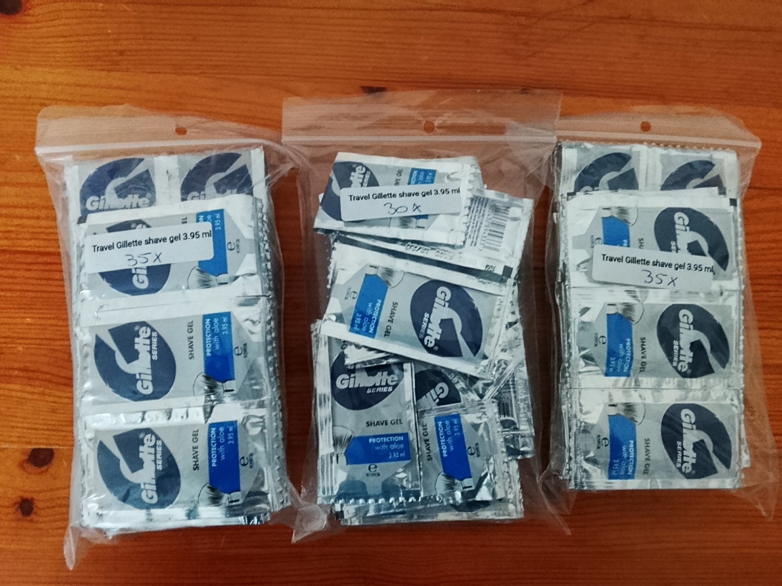 Gillette Reisscheergel 3.95 ml - 100 stuks, Ophalen of Verzenden, Nieuw, Overige typen