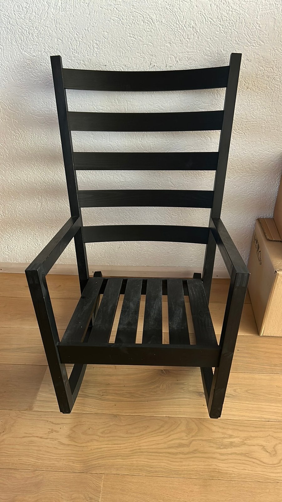 Ikea bruine schommelstoel, Huis en Inrichting, Stoelen, Ophalen of Verzenden, Zo goed als nieuw, Bruin, Eén