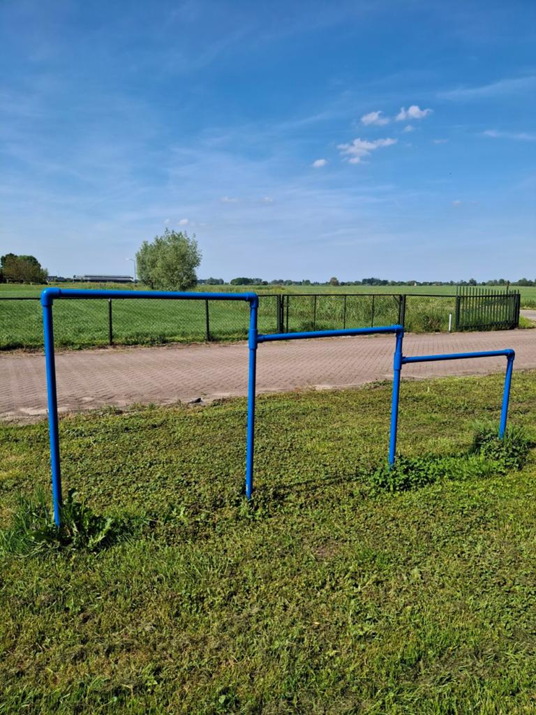 Stevig Duikelrek RVS Blauw - 3 Hoogtes, Kinderen en Baby's, Speelgoed | Buiten | Speeltoestellen, Ophalen, Gebruikt, Overige typen
