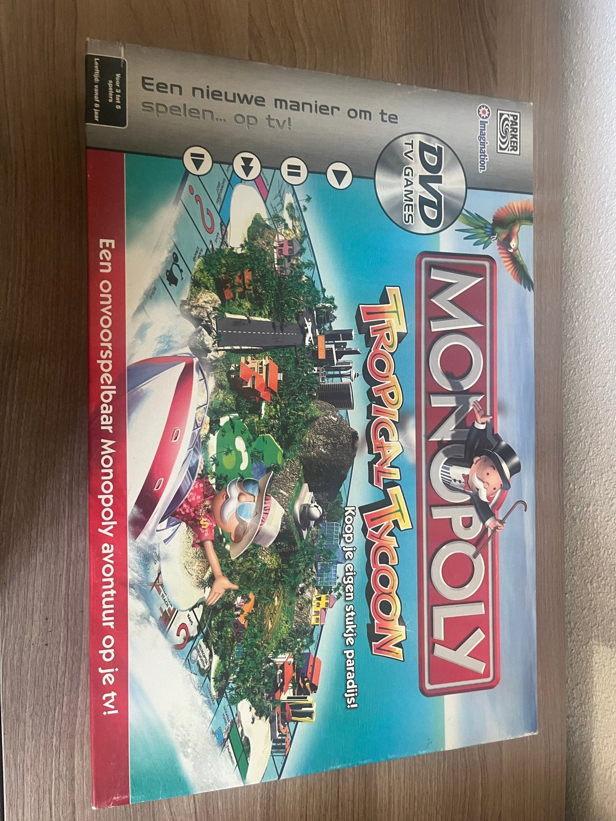 Monopoly Tropical Tycoon DVD TV Spel - Zo goed als nieuw, Drie of vier spelers, Ophalen of Verzenden, Zo goed als nieuw