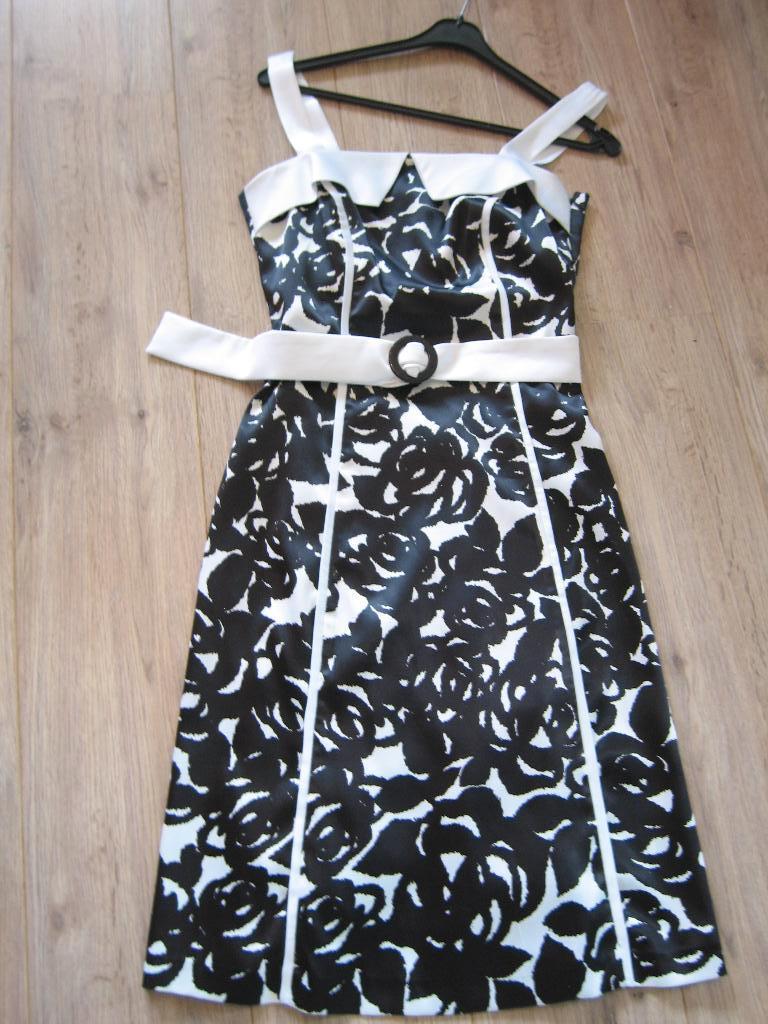 Chique party jurk dress van El Corte Ingles Maat S, Zwart, El Corte Ingles, Ophalen of Verzenden, Zo goed als nieuw
