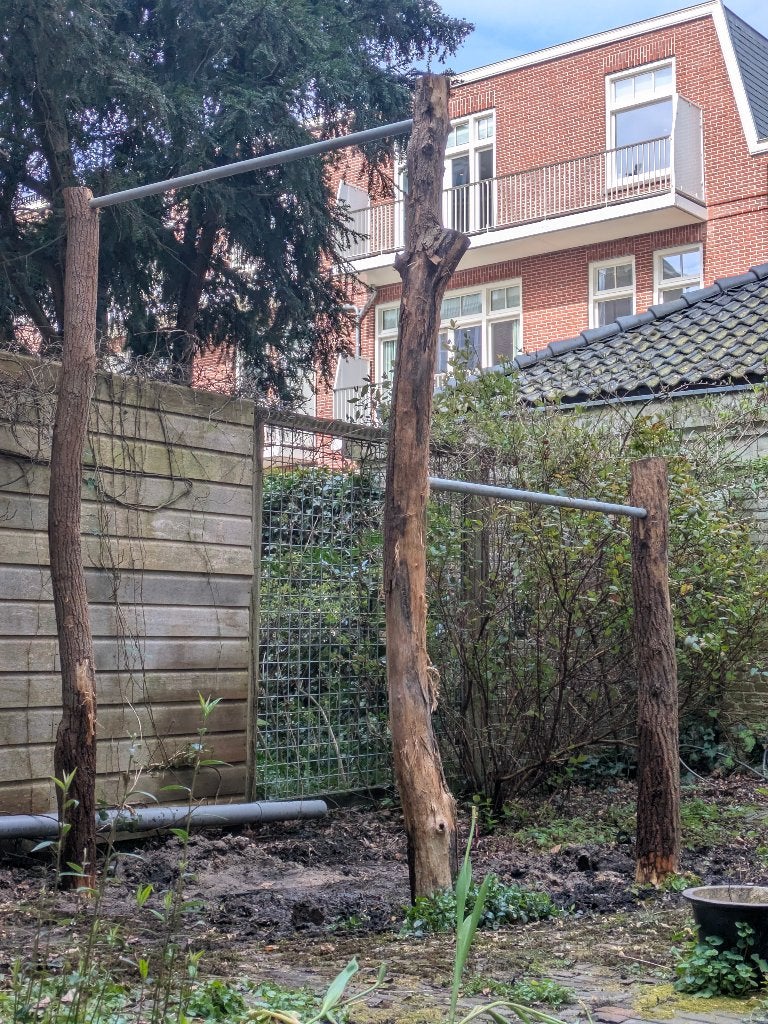 Pull-up bar, rekstok om te sporten in je tuin, Ophalen, Overige materialen, Krachtstation, Nieuw
