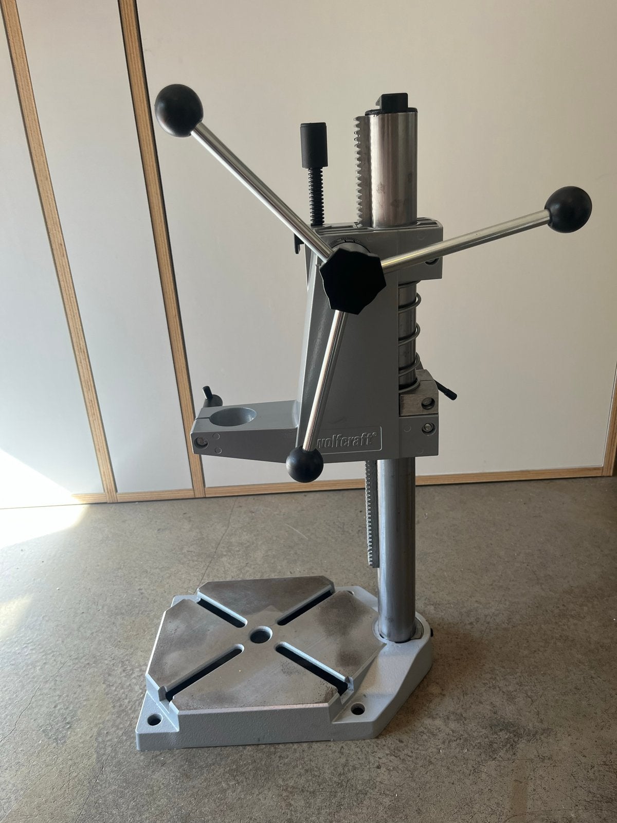 Wolfcraft Boorstandaard - Zeer goede staat, Doe-het-zelf en Verbouw, Gereedschap | Boormachines, Ophalen of Verzenden, Zo goed als nieuw