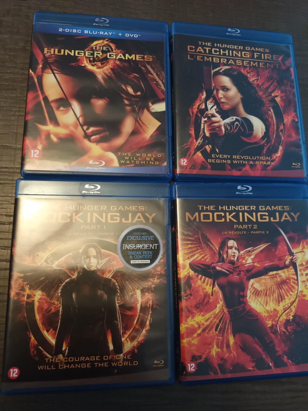 Blu ray pakket The Hunger Games, Verzenden, Zo goed als nieuw
