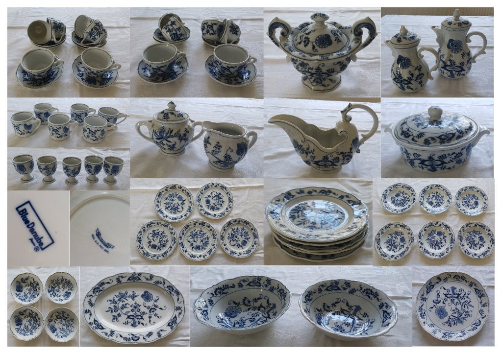 Servies Blue Danube, Huis en Inrichting, Keuken | Servies, Gebruikt, Ophalen of Verzenden, Overige stijlen, Porselein