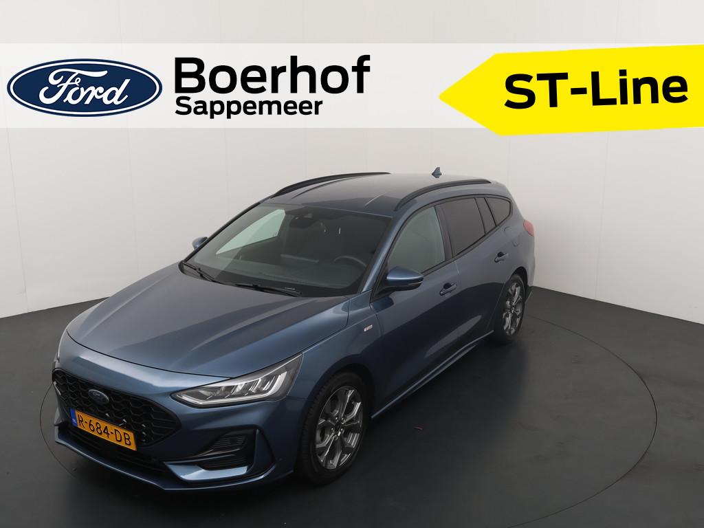 Ford FOCUS Wagon ST-Line EcoBoost Hybrid 125pk | All-Seasons, Gebruikt, Blauw, Automatische klimaatregeling, Origineel Nederlands