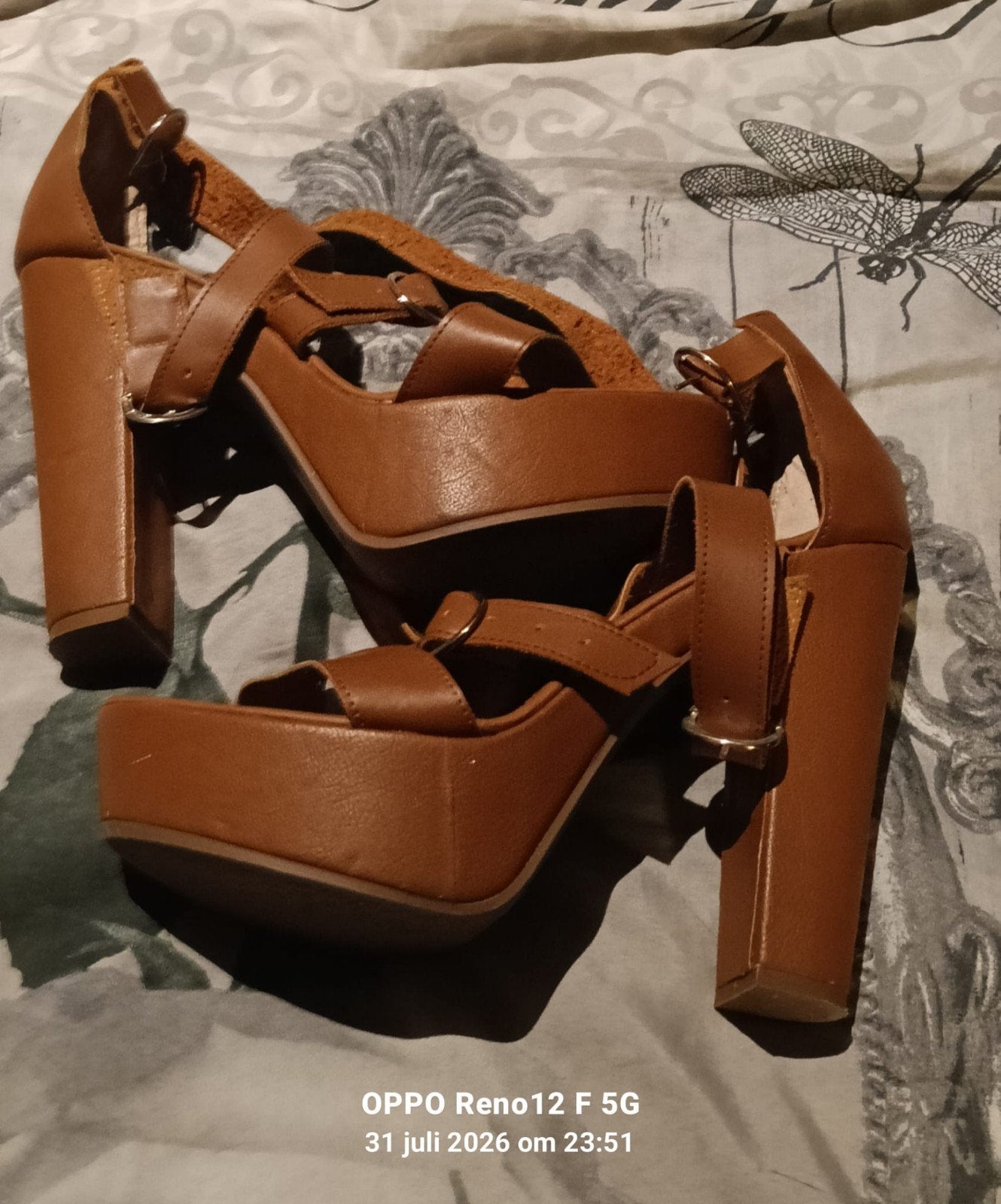 Echt Lederen Colombiaanse Pumps - Handgemaakt, Kleding | Dames, Ophalen of Verzenden, Gedragen, Bruin, Pumps