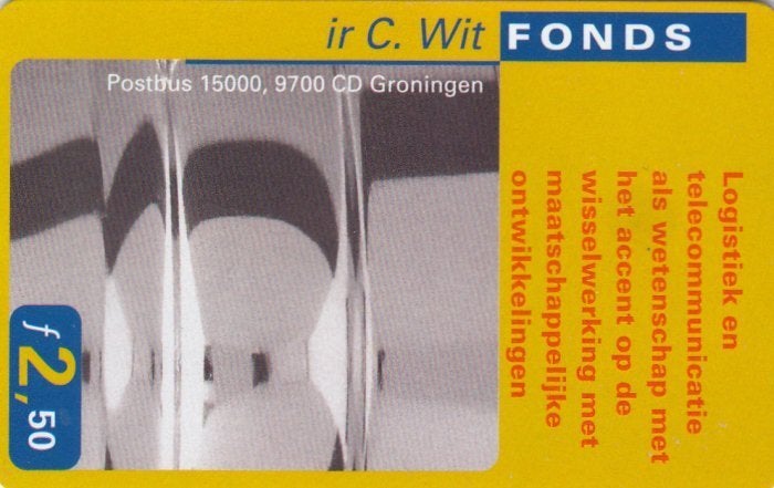 Telefoonkaart CKE046 KPN ir C. Wit Fonds ongebruikt, Verzamelen, Telefoonkaarten, Verzenden, Nederland