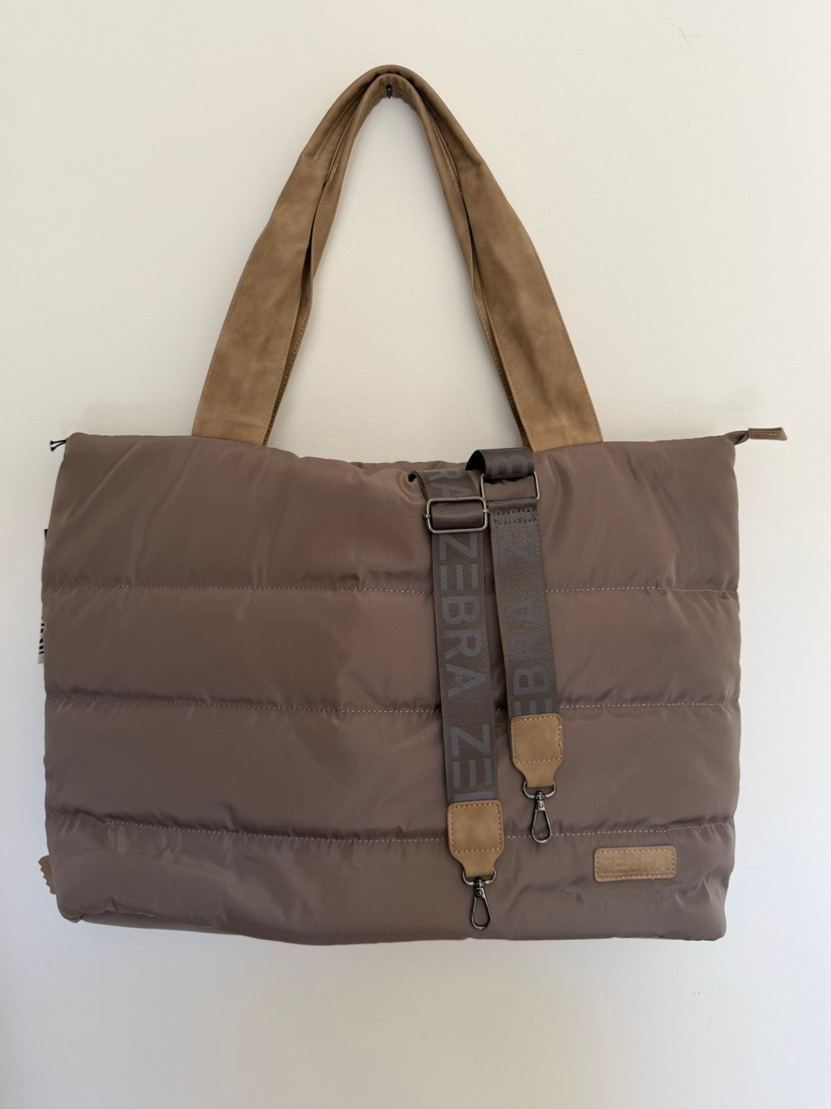 Zebra trends strandtas - shopper - weekendtas, -, Beige, -, Nieuw