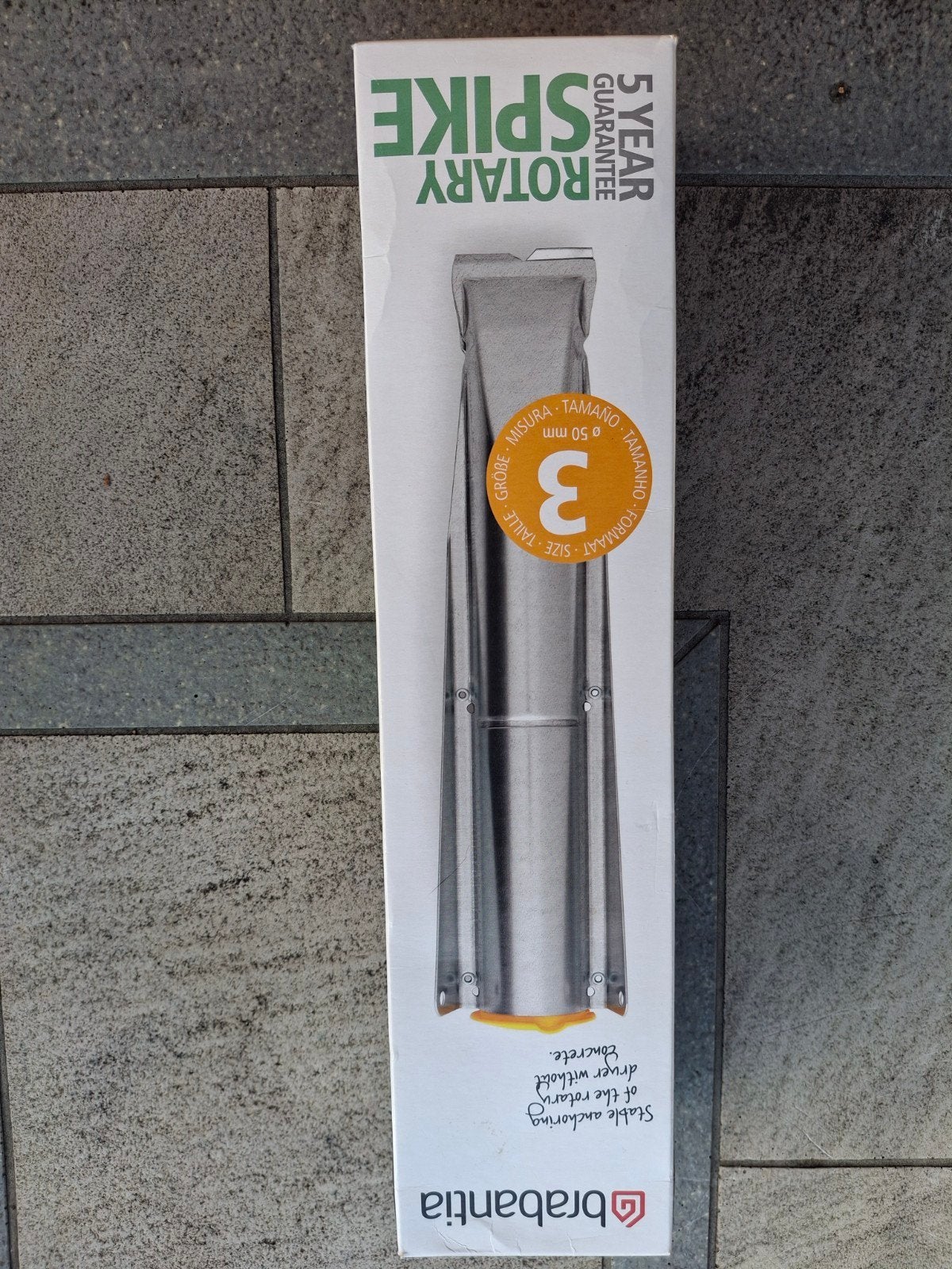 Brabantia Grondanker voor droogmolen 50mm, Ophalen, Nieuw, Overige typen