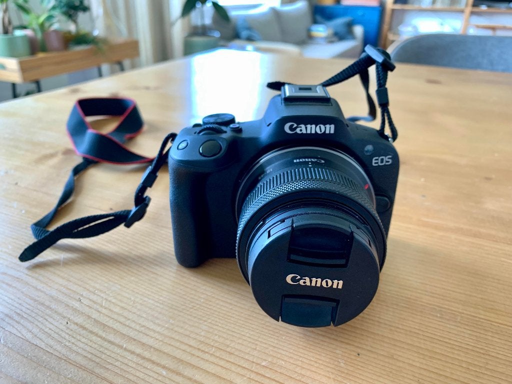 Canon EOS 50R met 18-45 mm lens, Audio, Tv en Foto, Ophalen, Canon, Zo goed als nieuw, 24 megapixels