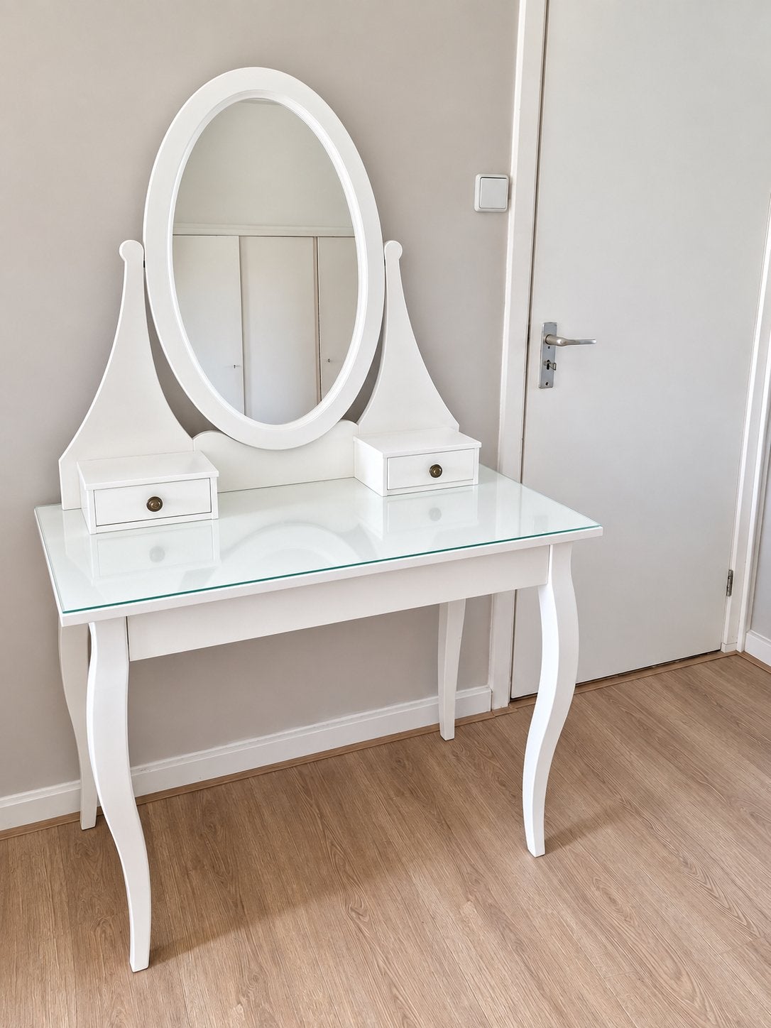 IKEA Hemnes Toilettafel / Kaptafel - Landelijke stijl, Ophalen, Zo goed als nieuw, 50 tot 100 cm, 150 tot 200 cm
