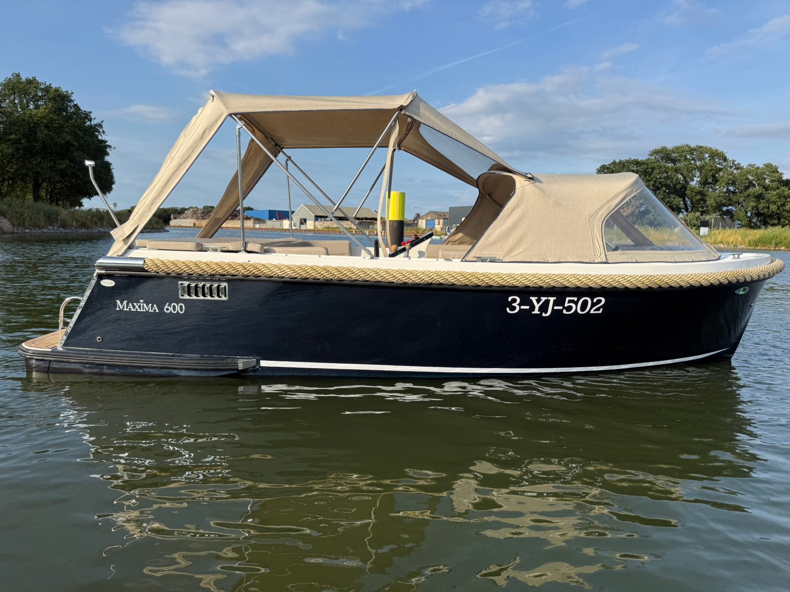 Maxima 600  sloep 40 PK Yamaha inclusief nieuwe trailer!, Watersport en Boten, Sloepen, Ophalen, Zo goed als nieuw, Buitenboordmotor