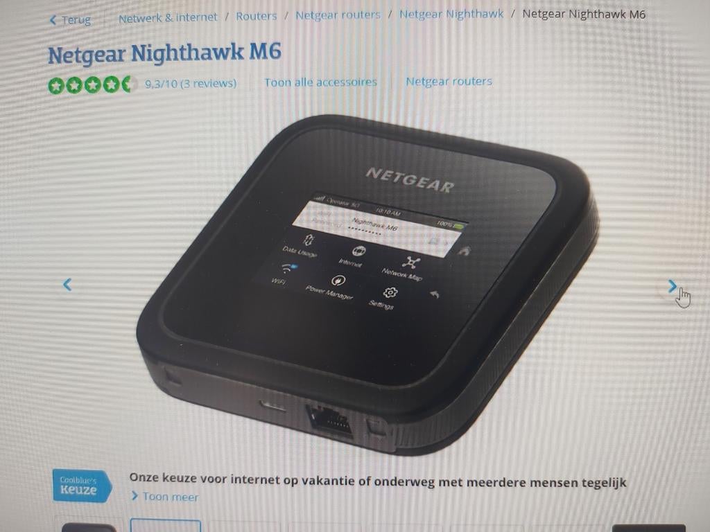 Netgear Nighthawk M6 Mobiele WiFi 6 Router (Bedraad), Computers en Software, Routers en Modems, Ophalen of Verzenden, Zo goed als nieuw