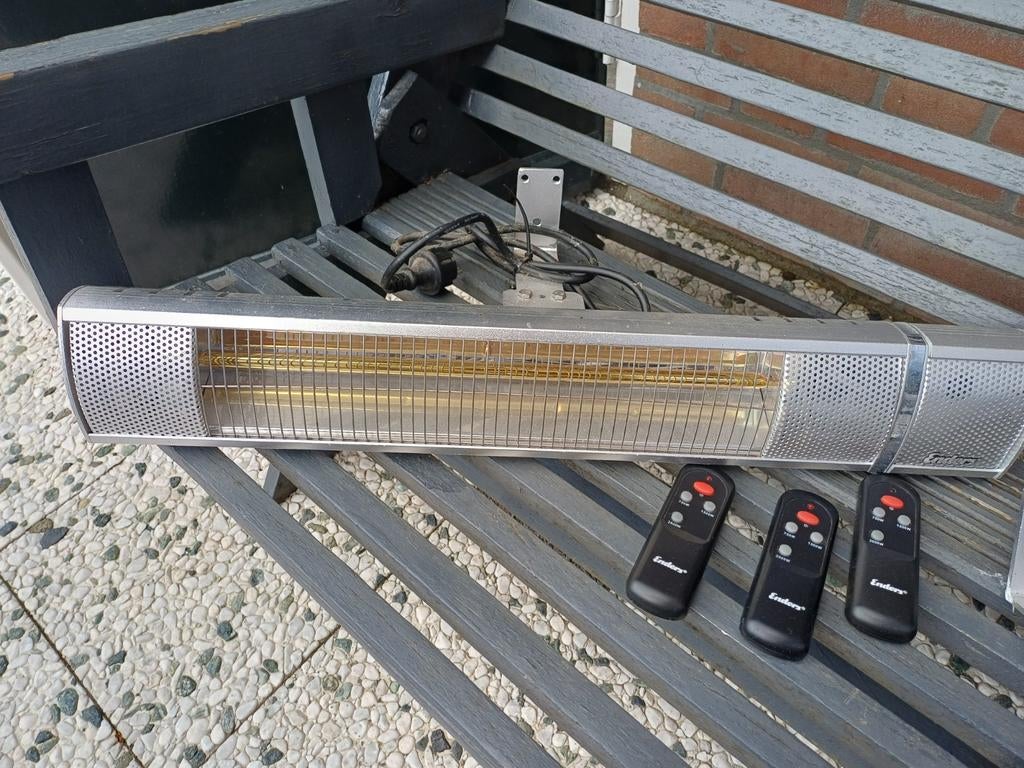 Enders Terrasverwarmer met afstandsbediening 2 stuks, Ophalen, Gebruikt, Elektrisch, Wand