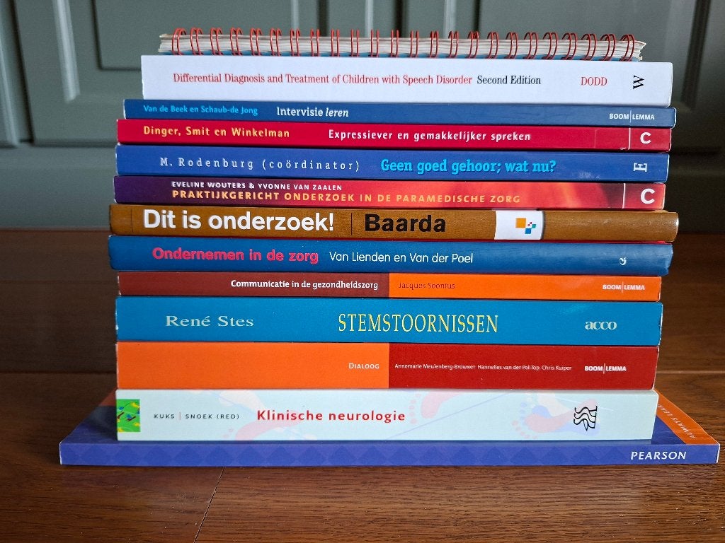 Logopedie studieboeken, Ophalen of Verzenden, Beta, Zo goed als nieuw, HBO