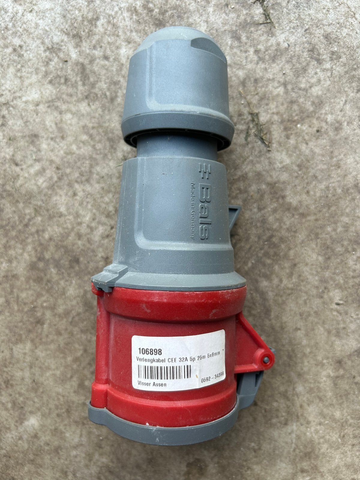 Bals Verlengsnoer CEE 32A 5p 25m 5x6mm, Doe-het-zelf en Verbouw, Elektra en Kabels, Ophalen, Gebruikt, Kabel of Snoer