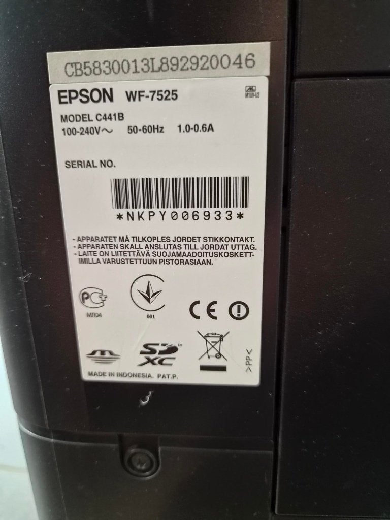 Epson printer WF-7525, Computers en Software, Printers, Ophalen, Gebruikt, All-in-one, Kopieren