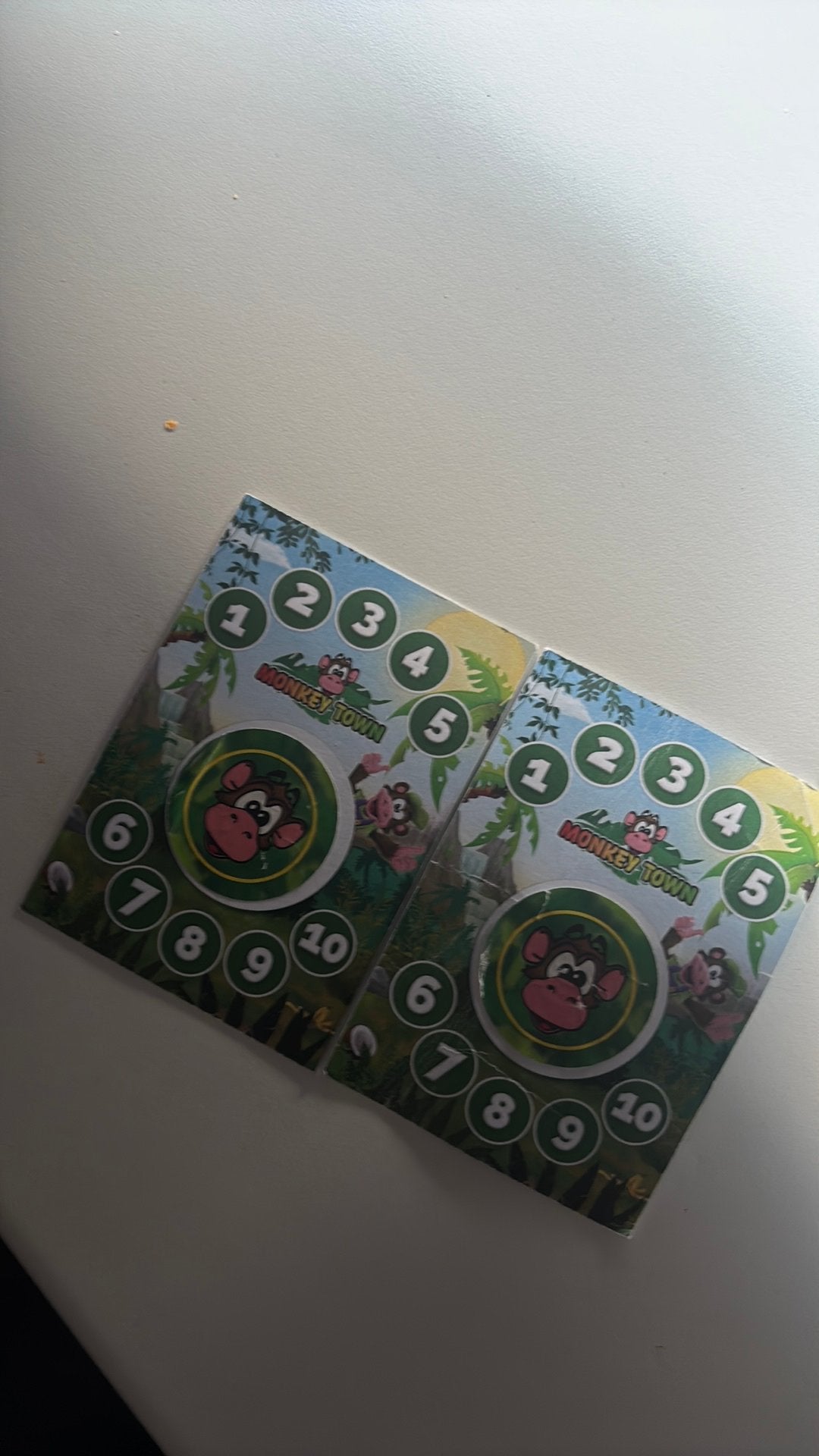 Monkey town strippenkaarten, Ophalen of Verzenden, Winkel, Super of Benzinepomp, Zegels, Bonnen of Punten