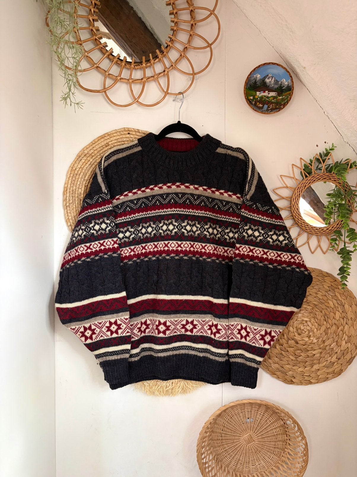 Vintage wollen trui, Ophalen of Verzenden, Zo goed als nieuw, Maat 56/58 (XL)