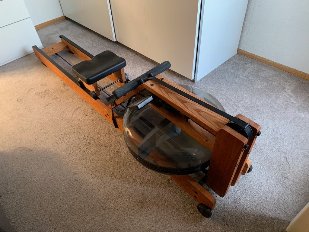 Waterrower  - houten roeimachine - roeitrainer met watertank