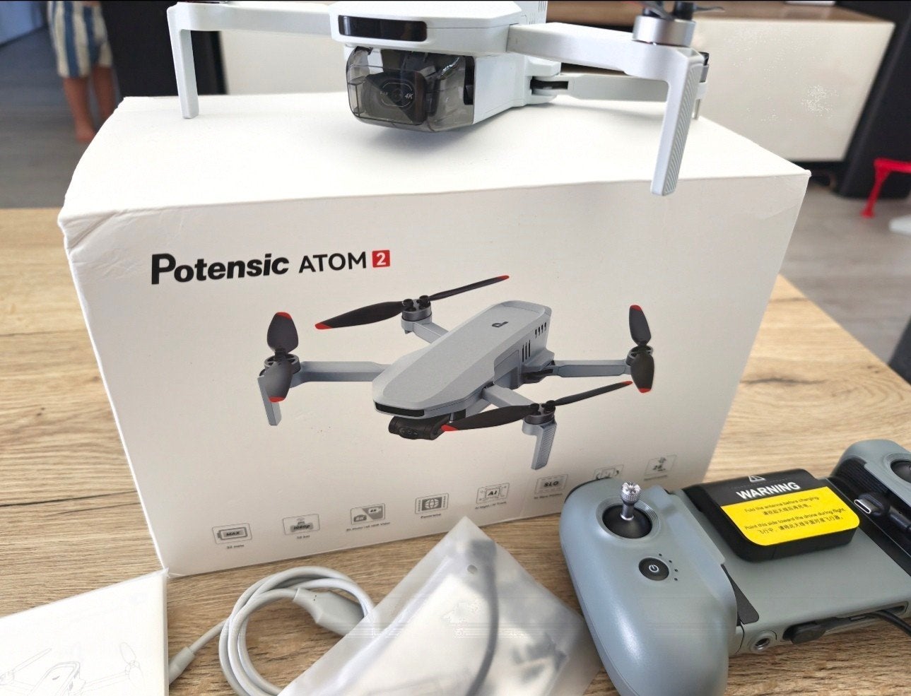 Potensic Atom 2 Drone - Zo goed als nieuw, 30 tot 45 minuten, Ophalen of Verzenden, Zo goed als nieuw, 1 tot 5 kilometer