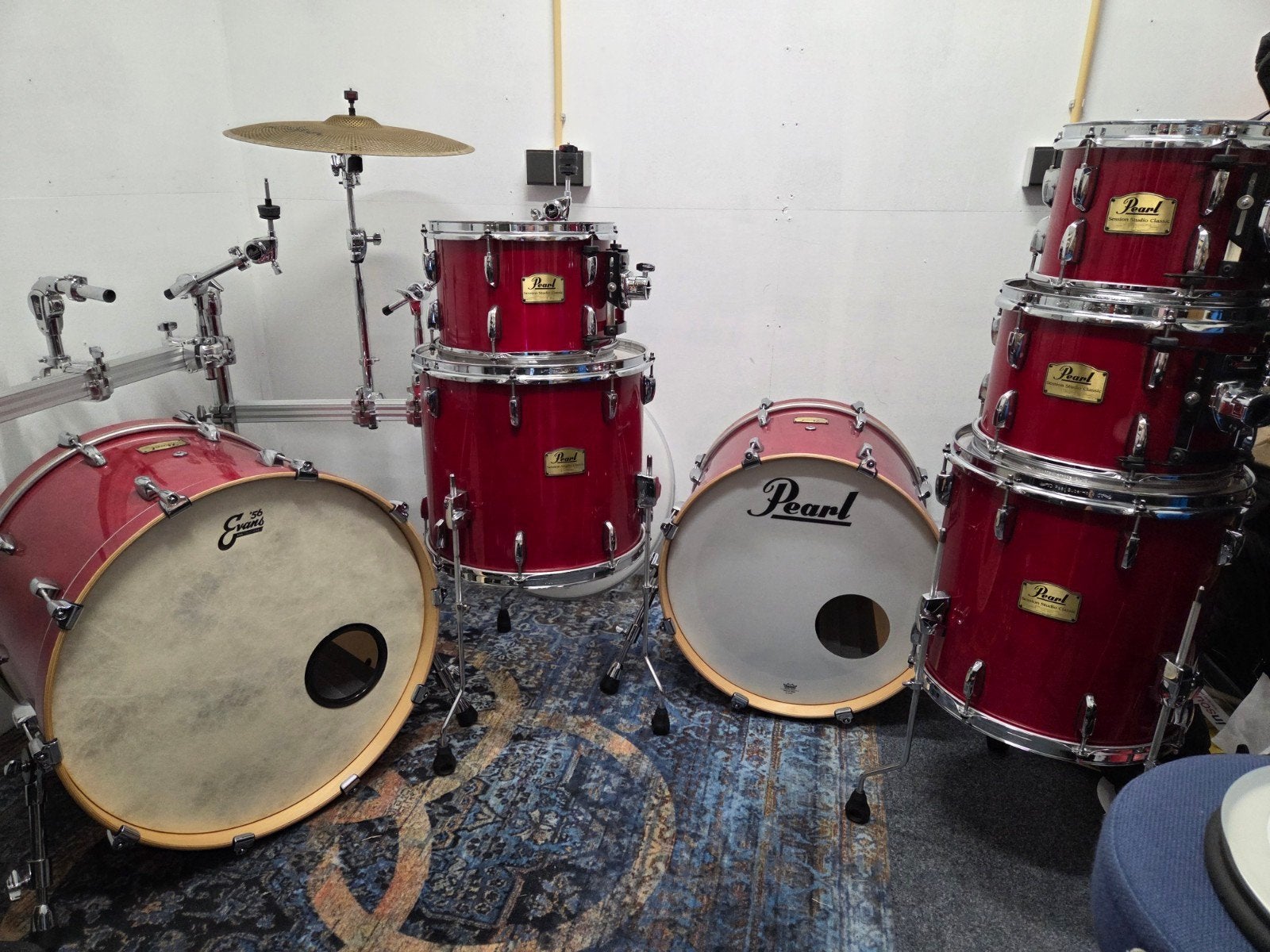 Uitgebreide Pearl Session Studio Classic set, Muziek en Instrumenten, Ophalen, Zo goed als nieuw, Pearl
