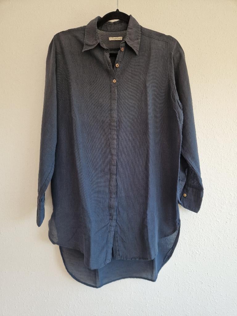Trix & Rees blouse. Blauwgrijs. Maat 38, Kleding | Dames, Maat 38/40 (M), Blauw, Nijmegen, Verhip-vintage.nl