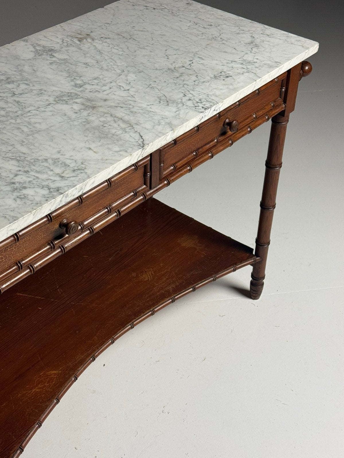 Faux Bamboo sidetable ca. 1900, Antiek en Kunst, Antiek | Meubels | Tafels, Ophalen