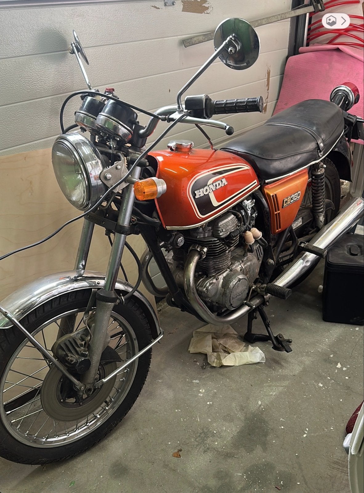 Honda CB360G uit 1976 - Loopt niet, staat lang stil, 2 cilinders, Gebruikt, Particulier, Minimaal motorrijbewijs A2