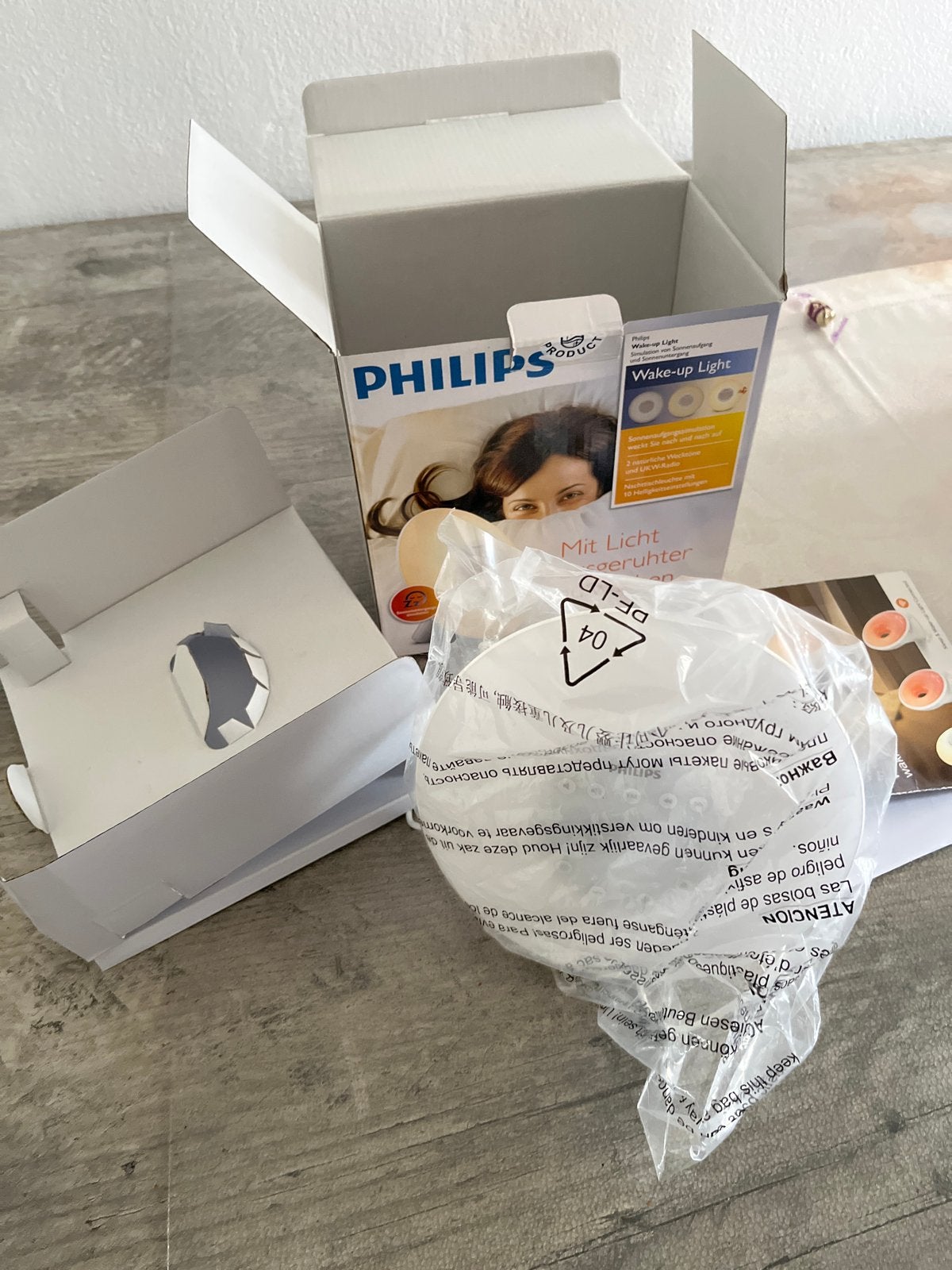 Philips Wake-up Light HF3508 - Nieuw in doos, Ophalen of Verzenden, Zo goed als nieuw, Digitaal