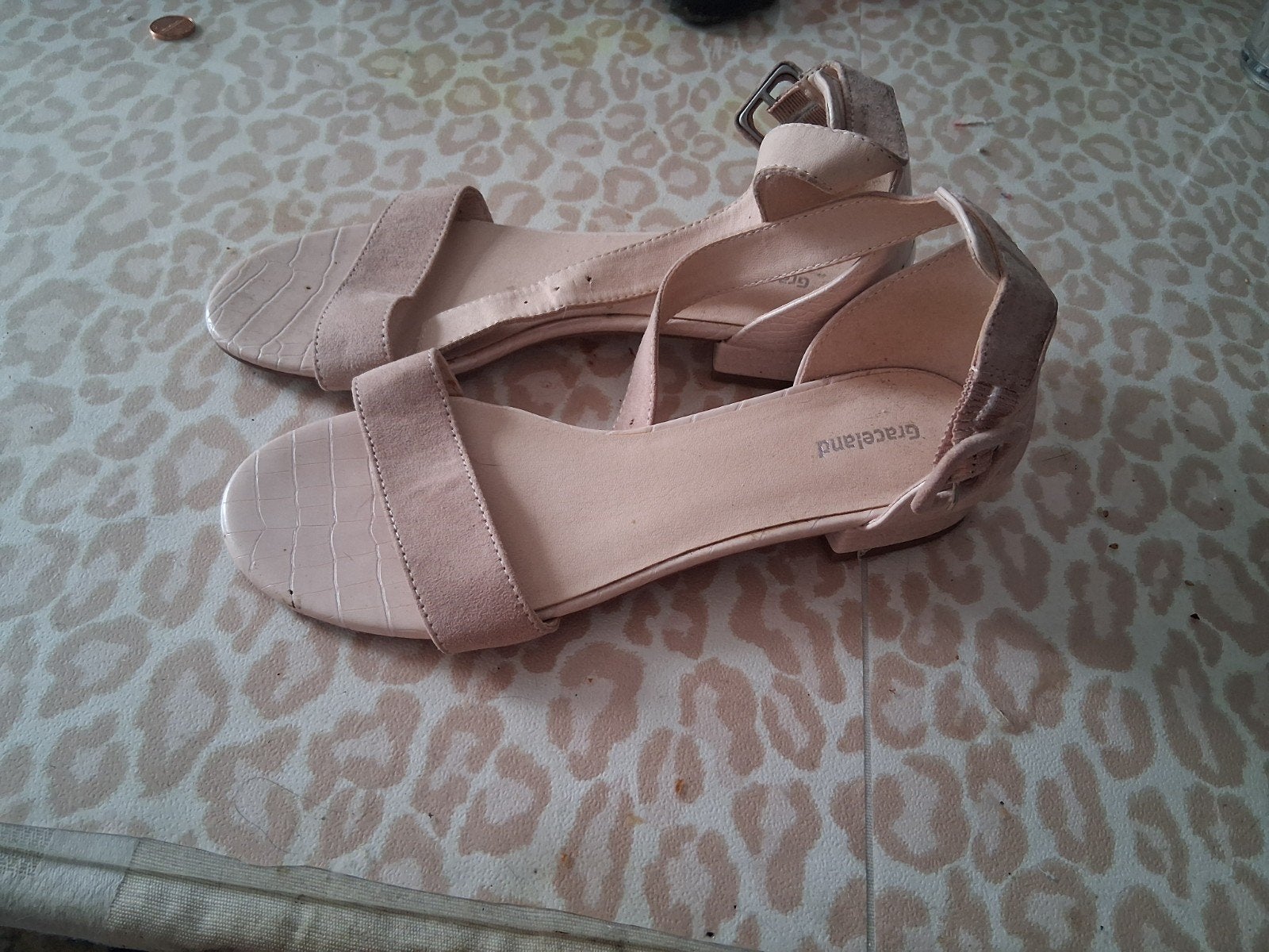 Graceland Roze Sandalen Maat 38, Kleding | Dames, Graceland, Roze, Gedragen, Sandalen of Muiltjes
