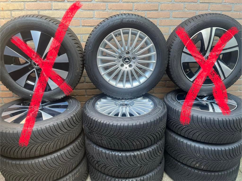 NIEUWE orig Mercedes Vito V-klasse EQV 4-season Set TPMS, Auto-onderdelen, Banden en Velgen, Bestelwagen, Banden en Velgen, Nieuw