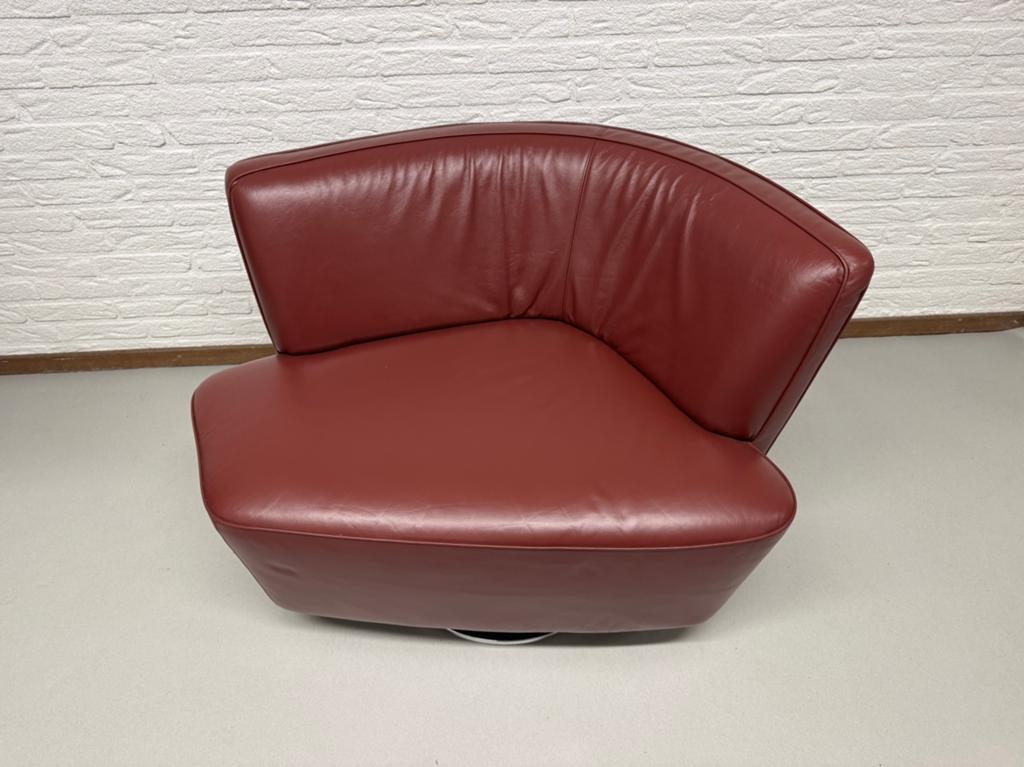Walter Knoll Drift leren fauteuil, bank, Ophalen of Verzenden, Zo goed als nieuw, 50 tot 75 cm, Leer