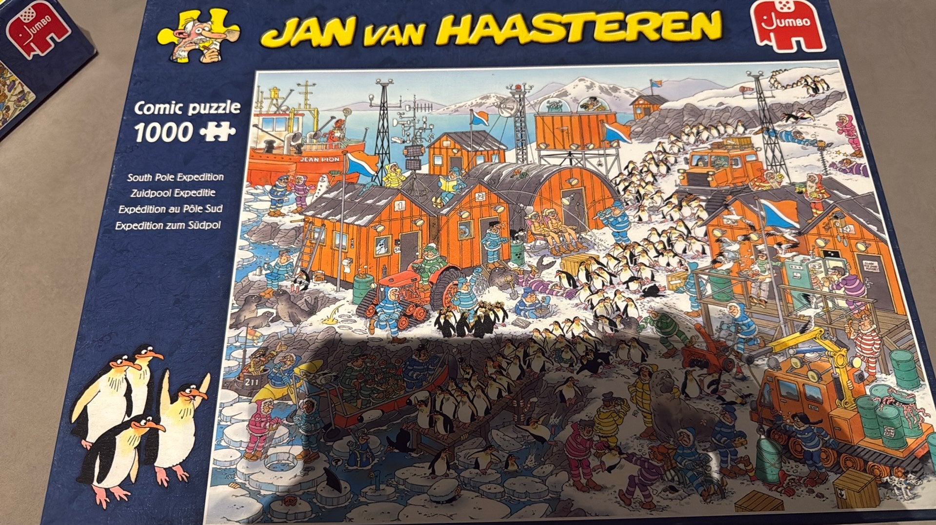 jan van haasteren 1000 stukjes, Hobby en Vrije tijd, Denksport en Puzzels, Ophalen of Verzenden, 500 t/m 1500 stukjes, Zo goed als nieuw