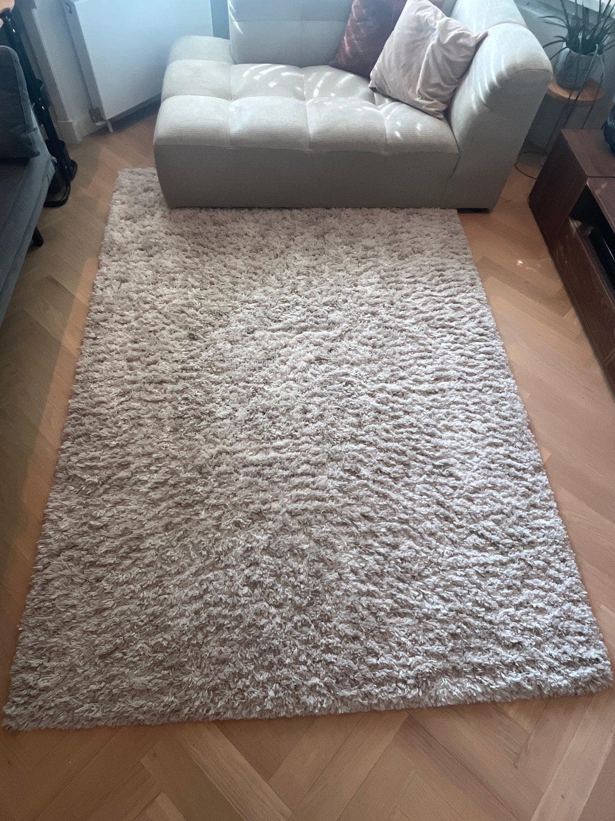 Hoogpolig vloerkleed Marrakech Cream - Zo goed als nieuw, Ophalen, 150 tot 200 cm, 200 cm of meer, Zo goed als nieuw