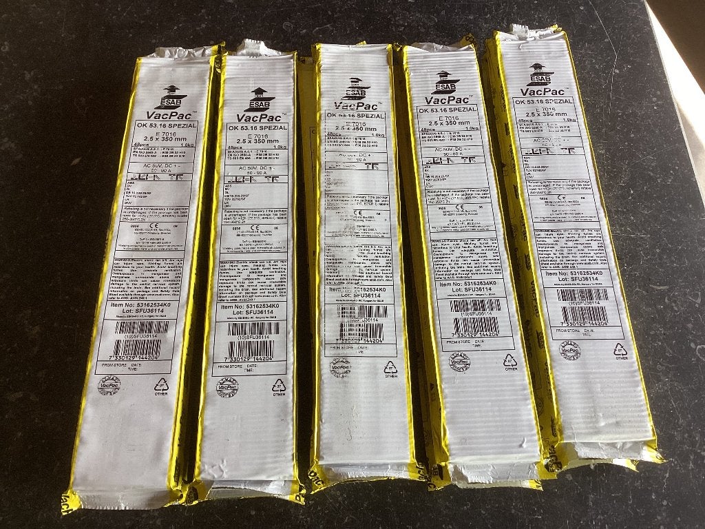 Esab VacPac OK 53.16 Spezial laselektroden, Ophalen of Verzenden, Nieuw, Minder dan 150 ampère, Elektroden
