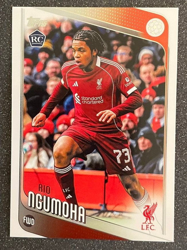 Topps UCC Flagship ‘26   ROOKIE CARD   NGUMOHA  LIVERPOOL FC, Verzenden, Zo goed als nieuw, Plaatje