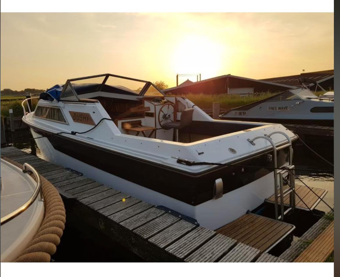 Marco 630 open kruiser, Watersport en Boten, Ophalen, Polyester, Binnenboordmotor, Toilet