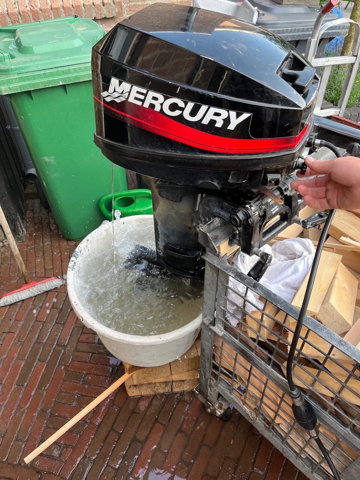 Mercury 8 pk 2 takt, Watersport en Boten, Buiten- en Binnenboordmotoren, Ophalen, Gebruikt, Benzine, 5 tot 10 pk