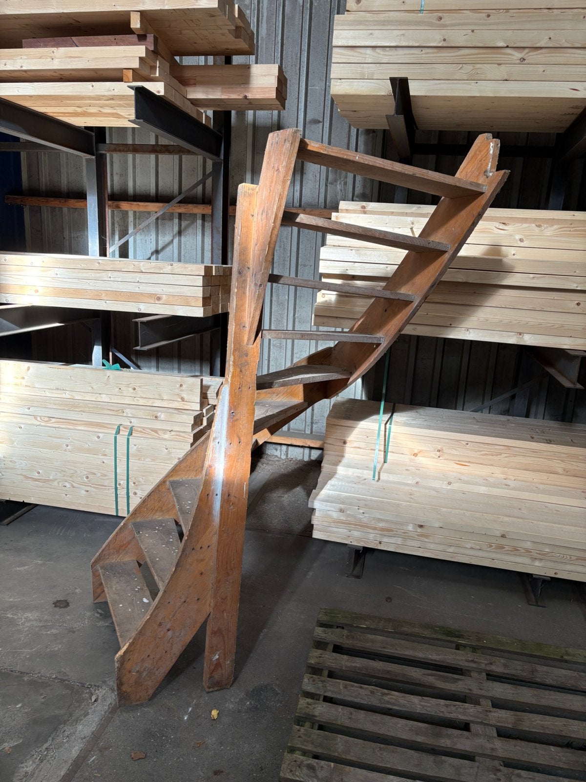 Houten (kelder) trap, Ophalen, Gebruikt, ., Trap