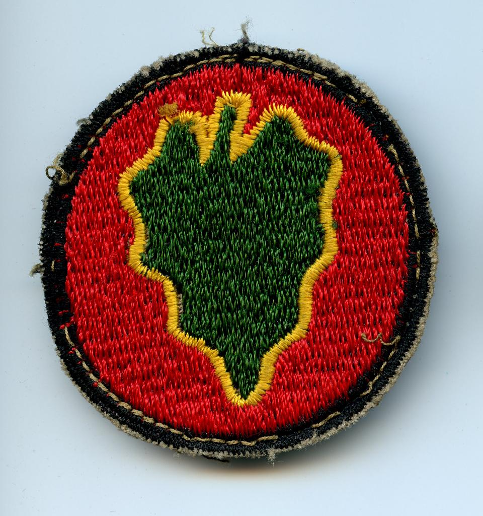 WO2 US 26th Infantry Division Patch (Blackback), Verzamelen, Militaria | Tweede Wereldoorlog, Landmacht, Embleem of Badge, Amerika