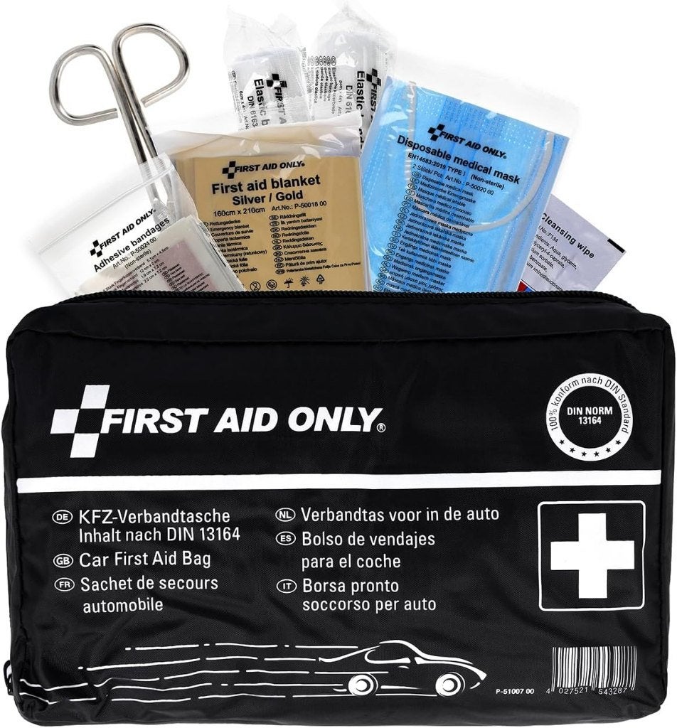 First Aid EHBO Verbandtas Auto – DIN 13164 Nieuw, Ophalen of Verzenden, Nieuw