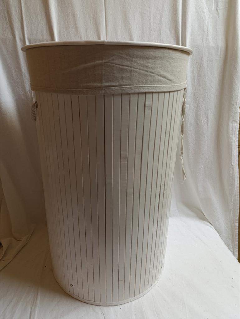 Wasmand bamboe, Ophalen of Verzenden, Nieuw, Wit