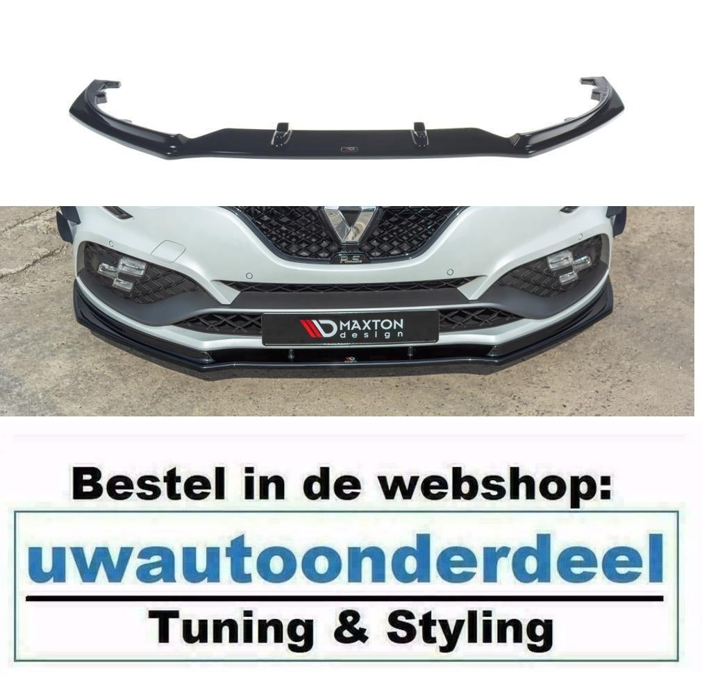 Maxton Spoiler Lip Splitter Voor Renault Megane 4 RS, Auto diversen, Tuning en Styling, Verzenden