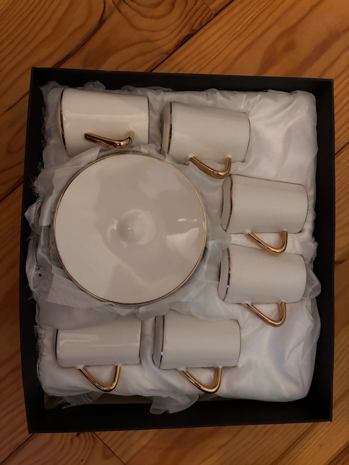 Nieuwe Bricard Porseleinen Turkse Koffiekopjes Set, Nieuw, Ophalen of Verzenden, Effen, Kop(pen) en/of Schotel(s)
