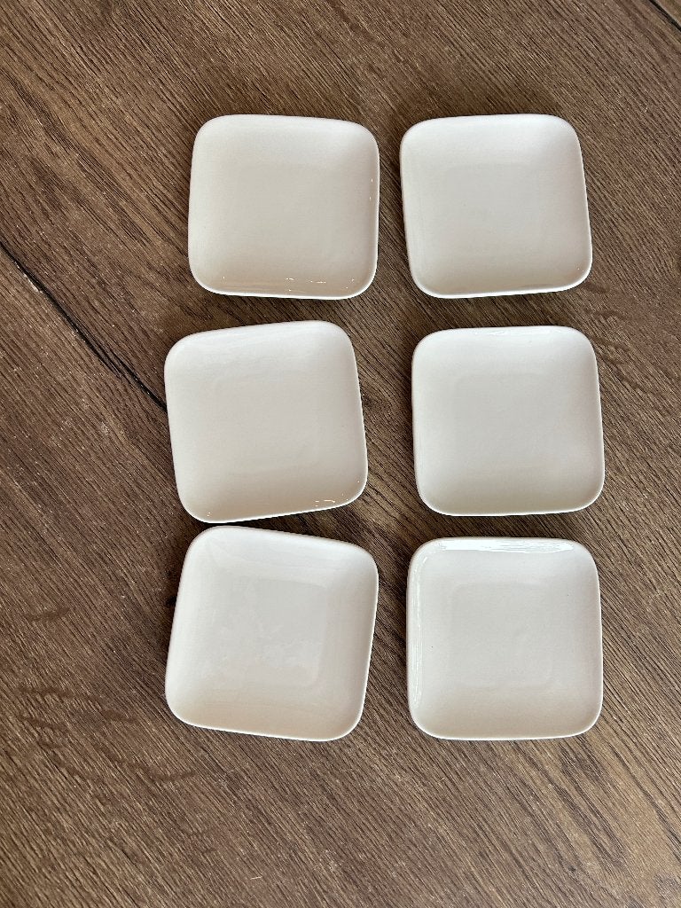 6 witte schaaltjes, Ophalen, Nieuw, Schaal of Schalen, Overige stijlen