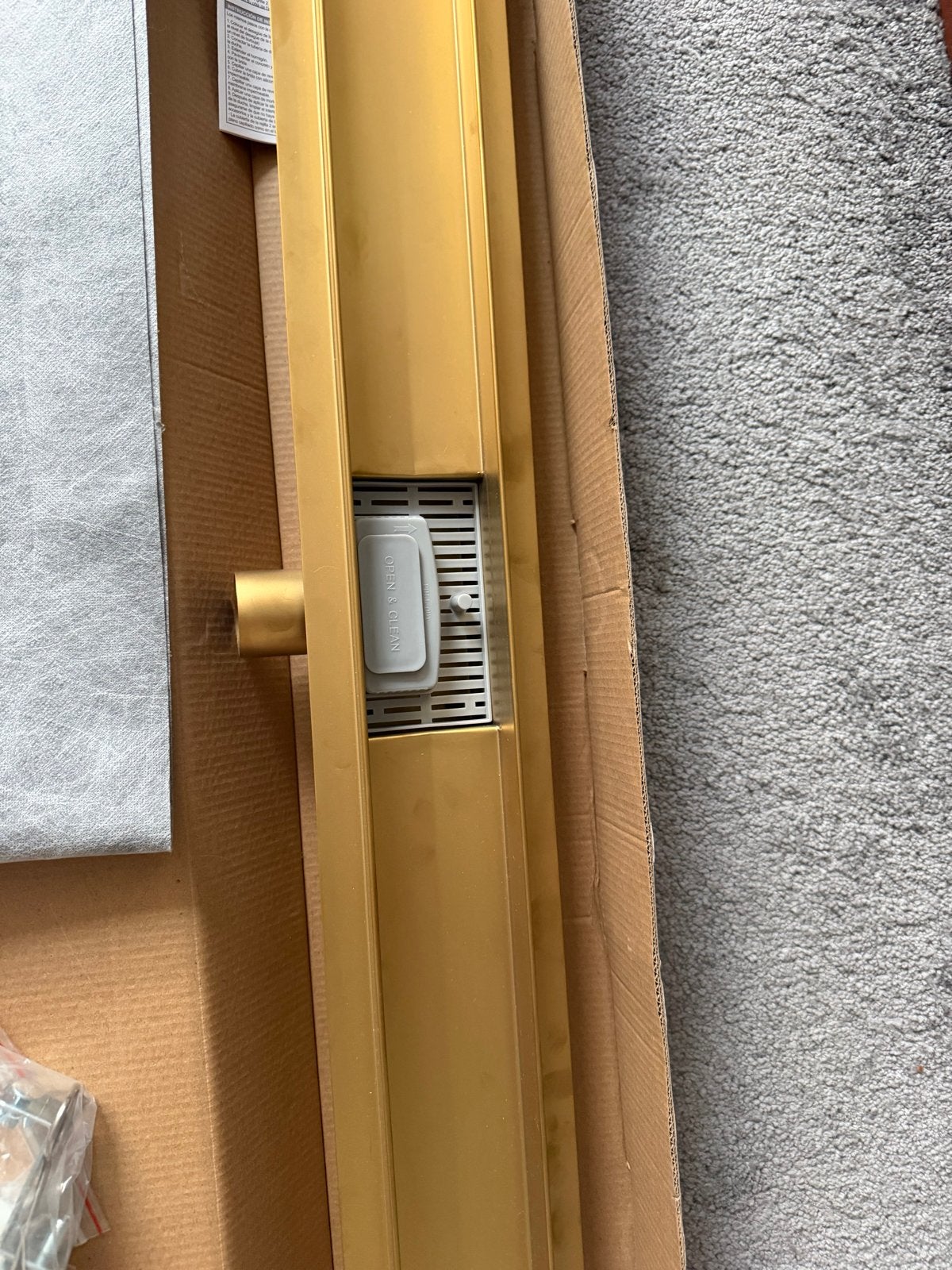 Gouden Douchegoot 90cm, Ophalen of Verzenden, Nieuw, Rvs, Douche