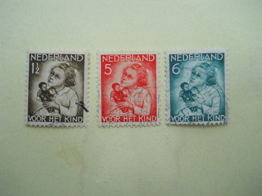 Nederland 1934 Kinderzegels Nvph.270-272 gestempeld, Ophalen of Verzenden, T/m 1940, Gestempeld